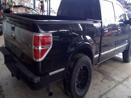 2012 FORD F150,BLACK,PLATINUM,CREW CAB,3.5L TURBO,4WD, F25002